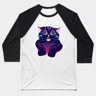The Galactic Meow Baseball T-Shirt